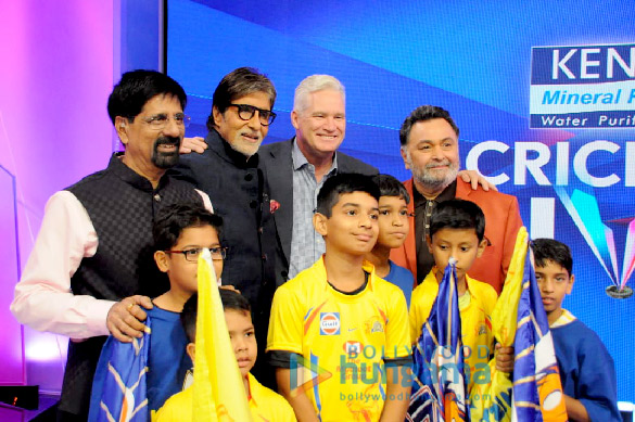 rishi kapoor and amitabh bachchan snapped promoting their film 102 not out at the star sports office 3