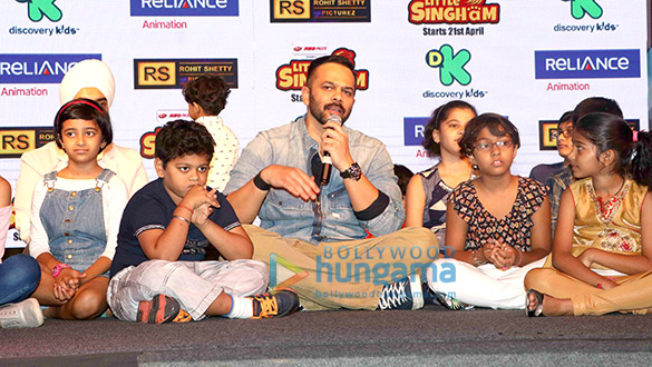 rohit shetty at the launch of little singham 5