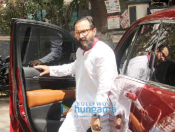 Saif Ali Khan snapped at a recording studio in Bandra