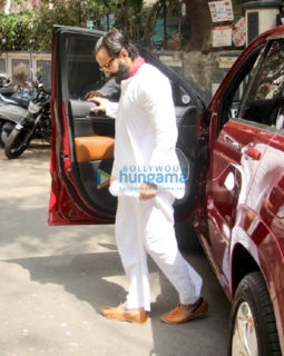 Saif Ali Khan snapped at a recording studio in Bandra