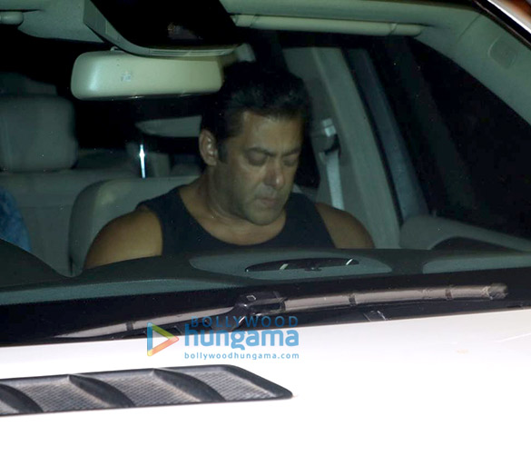 salman khan and remo dsouza spotted at ramesh s tauranis office 5