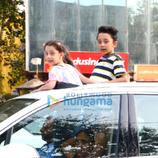 Sanjay Dutt's kids snapped in Bandra