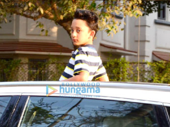 Sanjay Dutt's kids snapped in Bandra