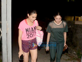 Sara Ali Khan spotted after her gym session in Bandra