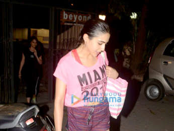 Sara Ali Khan spotted after her gym session in Bandra