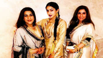 WOW! Sara Ali Khan stuns in traditional avatar; poses with mom Amrita Singh and Dimple Kapadia