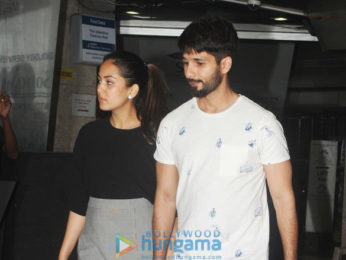 Shahid Kapoor and Mira Rajput spotted in Bandra