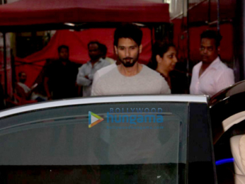Shahid Kapoor and Shruti Haasan spotted at Mehboob studio shooting for an advertisement