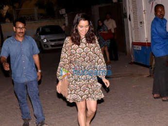 Shraddha Kapoor snapped after a dubbing session in Juhu