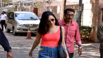 Shraddha Kapoor snapped near her home post a dubbing session
