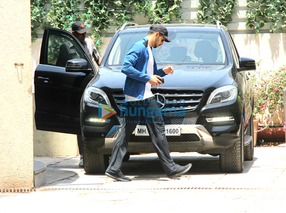 Sidharth Malhotra, Daisy Shah and Aditya Roy Kapur snapped outside the gym