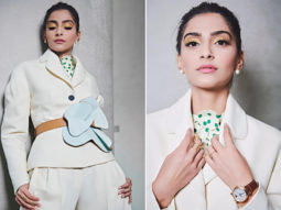 Slay, Inspire, Repeat – Sonam Kapoor is outrageously chic in this crisp ivory suit but her makeup has us hooked!