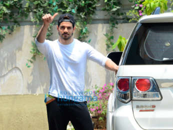 Sooraj Pancholi snapped outside gym