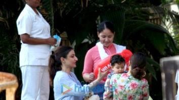 Taimur Ali Khan, Soha Ali Khan snapped with family in Bandra