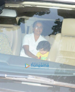 Taimur Ali Khan snapped grandma Babita Kapoor's home at Khar