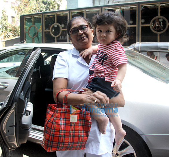 Taimur Ali Khan snapped outside his play school