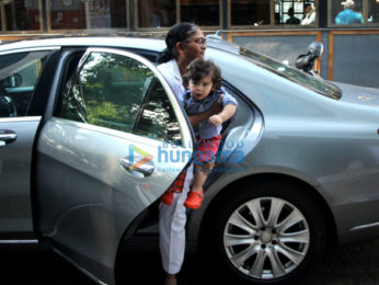 Taimur Ali Khan spotted at play school in Bandra