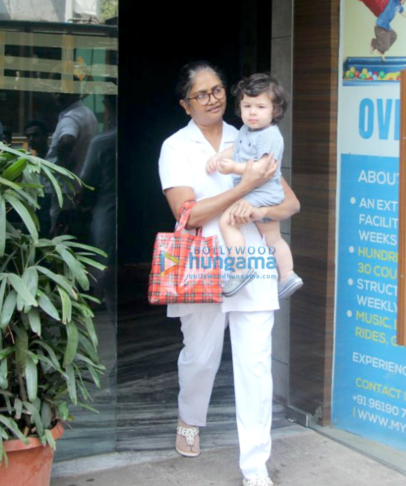 Taimur Ali Khan spotted at play school in Bandra