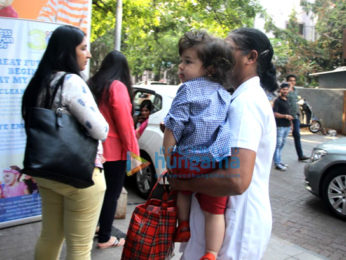 Taimur Ali Khan spotted at play school in Bandra