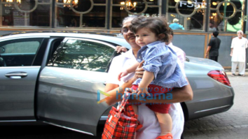Taimur Ali Khan spotted at play school in Bandra