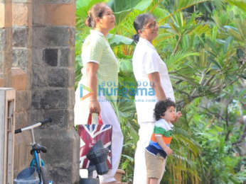 Taimur Ali Khan spotted with his nanny at Amrita Arora's house