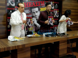 Tusshar Kapoor snapped unveiling the latest issue of a Health & Nutrition magazine