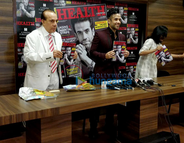 tusshar kapoor snapped unveiling the latest issue of a health magazine 5