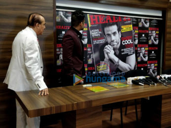 Tusshar Kapoor snapped unveiling the latest issue of a Health & Nutrition magazine