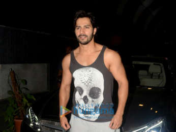 Varun Dhawan snapped outside the gym in Khar