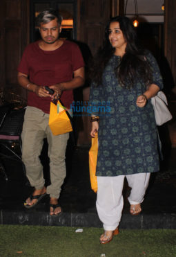 Vidya Balan spotted at Nut Craker restaurant in Bandra