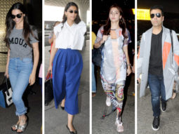 Weekly Airport Style: Deepika Padukone, Anushka Sharma, Sonam Kapoor, Karan Johar fly in style!