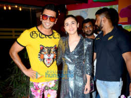 Ranveer Singh, Alia Bhatt, Kalki Koechlin, Divine attend wrap up party of Zoya Akhtar’s ‘Gully Boy’