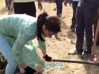 Aamir Khan and Alia Bhatt snapped in Latur for Paani Foundation