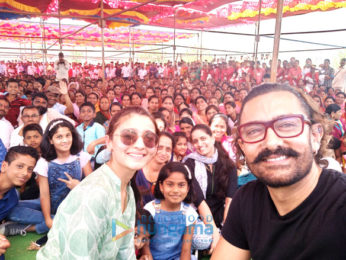 Aamir Khan and Alia Bhatt snapped in Latur for Paani Foundation