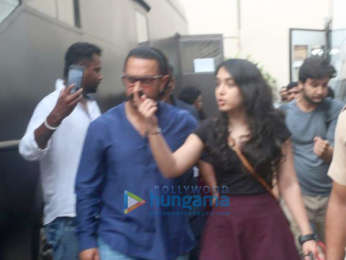 Aamir Khan snapped with his daughter Ira in Mumbai