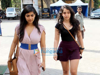 Aamir Khan's ex wife Reena Dutta snapped with her daughter Ira at a studio in Mumbai