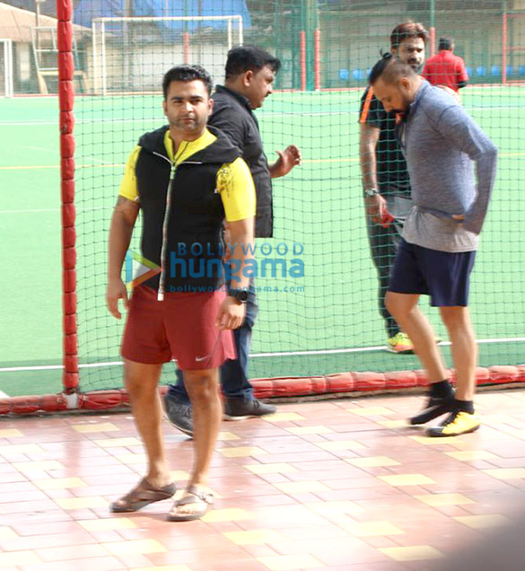 abhishek bachchan and others snapped during a football match 7