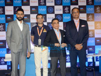 Abhishek Bachchan snapped at Pro Kabaddi League press conference