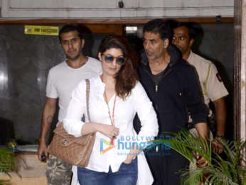 Akshay Kumar and Twinkle Khanna snapped at Ritesh Sidhwani's office