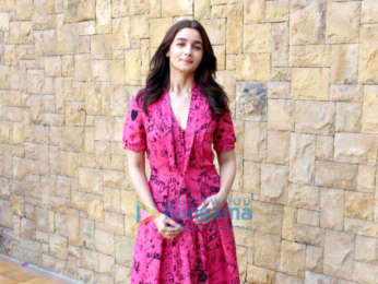 Alia Bhatt and Vicky Kaushal snapped at a media meet promoting their film Raazi