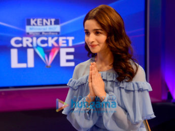 Alia Bhatt promotes Raazi on the sets of Kent Cricket Live