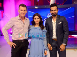 Alia Bhatt promotes Raazi on the sets of Kent Cricket Live