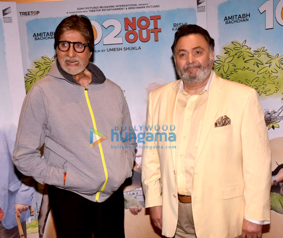 amitabh bachchan and rishi kapoor snapped promoting their film 102 not out 2