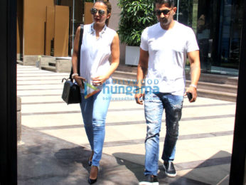Amrita Arora snapped with her husband at Yauatcha in BKC