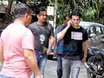 Arbaaz Khan snapped at Bandstand, Bandra
