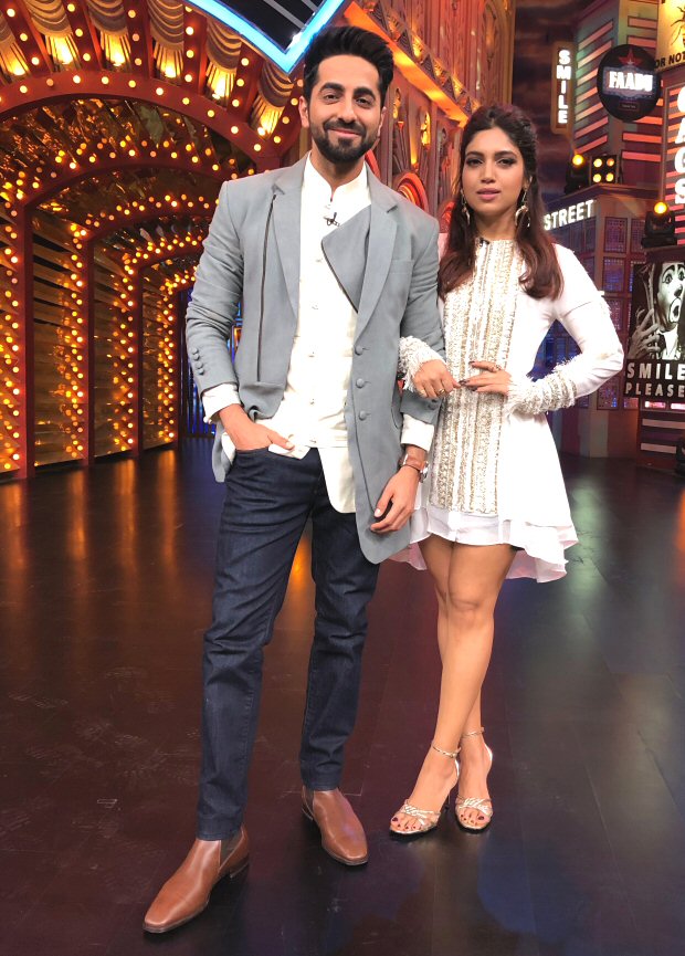 Ayushmann Khurrana and Bhumi Pednekar come together for Entertainment Ki Raat (see picture)