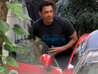 Bobby Deol dubs for Race 3 at Sunny Super Sound in Mumbai