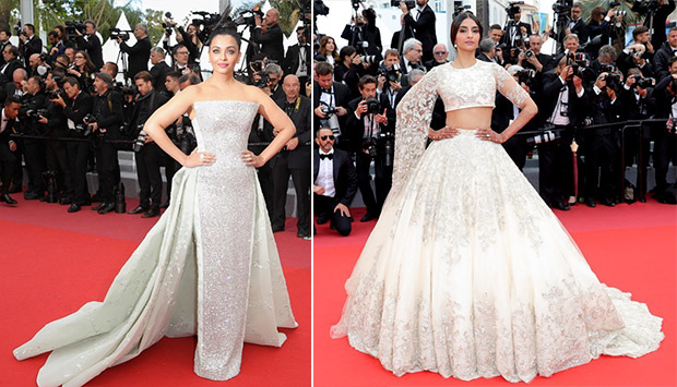 Bridal couture on the red carpet - Aishwarya Rai Bachchan and Sonam Kapoor