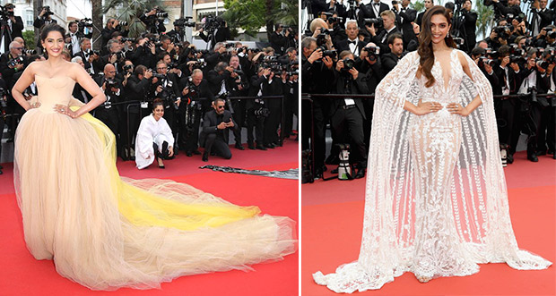 Bridal couture on the red carpet - Sonam Kapoor and Deepika Padukone
