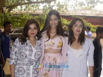 Cast of Veere Di Wedding snapped promoting their film